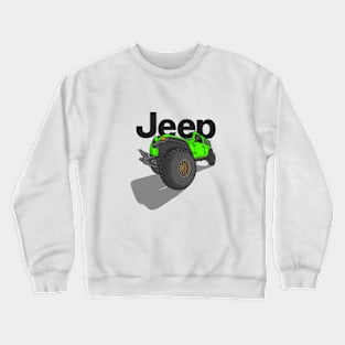 Jeep Design - Green Crewneck Sweatshirt